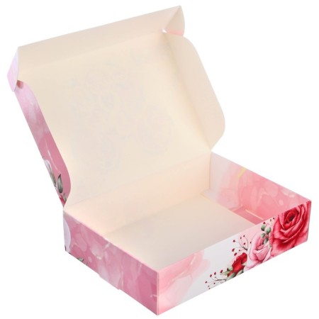 Gift box, folding "March 8" 16x23x7.5 cm, Minnie Mouse-1