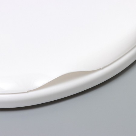 A toilet seat with a lid, snow-white color-1