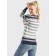 Female jumper with a decorative bar Conte Elegant, size S, Blue-gray color