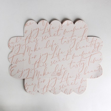 Cookie box, confectionery packaging with PVC lid, “for you”, 20 x 30 x 8 cm-5