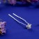 Hair hairpin "Decor mini" chamomile, silver