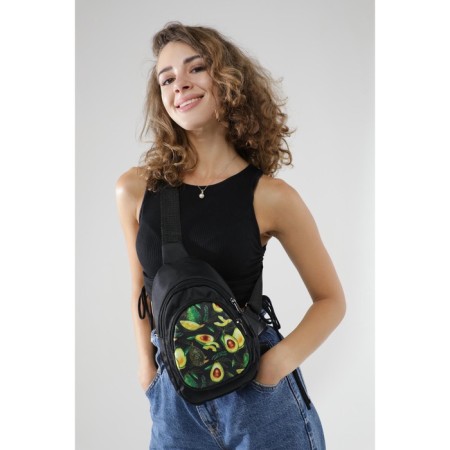 Avokado-Ryukzak bag, 15x10x26 cm, lightning departure, n/pocket, belt regulus, black-7
