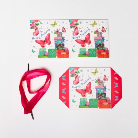 Self -assembly box "Butterflies" 10x10x10 cm-4