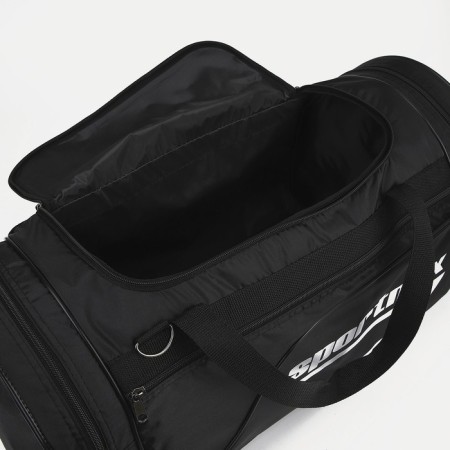 Road bag on lightning, 3 external pockets, a long belt, black color-2
