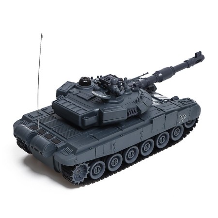Radio controlled tank, scale 1:28, with a battery, light and sound effects, color gray color-2