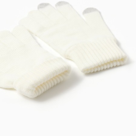 Sensory gloves, white color, river 18-2