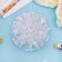 Hair elastic band Bant "Schoolgirl" Snow Pearl Flower, D-8.5 cm, White