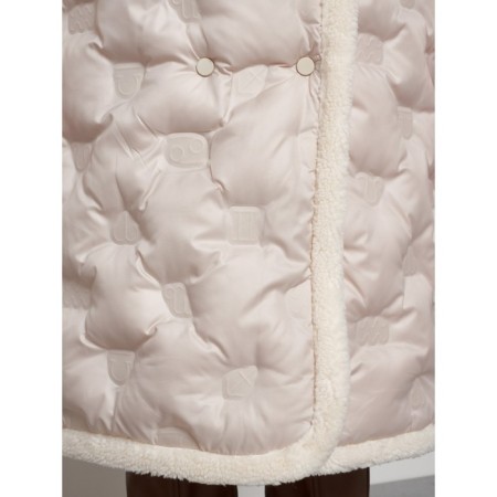 Coat insulated winter female, size 46, beige color-12