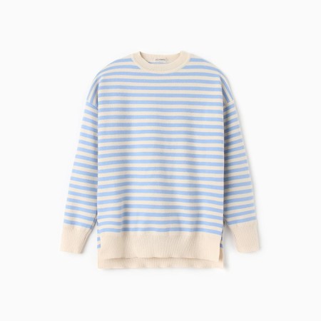 Female jumper, blue/milk color, size 46-50-5