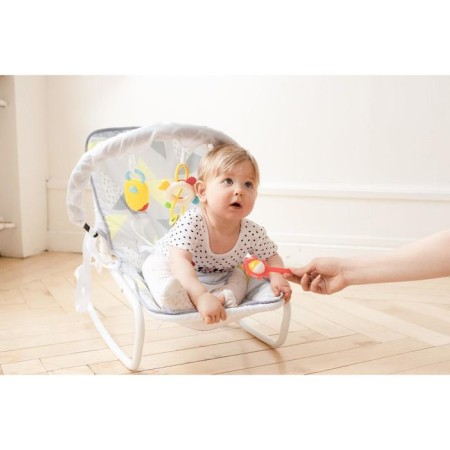 Shakeslong - rocking chair for newborns "Geometry", game arc, toys mix-10