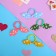 Hair elastic band "Funny ears" (set 4 pcs) bow, mix
