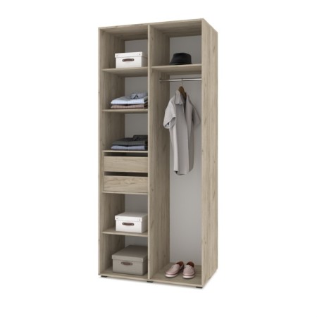 Set of two drawers Stone, 476x500x361 Gray oak-1