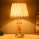 Gabric table "Azart" 1x60W E27 gold 26x26x43 cm