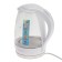 Electric kettle Willmark WEK-1708G, glass, 1.7 l, 2200 watts, led-lighting, white