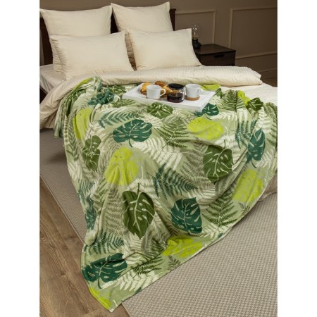 Texrepublic blanket, size 140x200 cm, green color-11