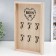 Decorative wood hooks 6 hooks "Heart with keys" Bezh 30x20x3 cm