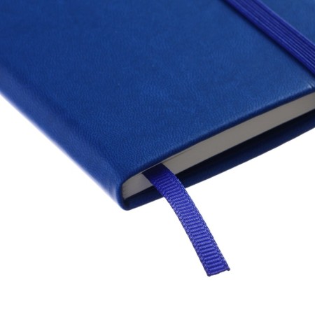 Notepad A6 "Blue Lake", 96 sheets, in a ruler, solid cover, artificial leather, elastic band, pocket, tinted OFSET 70G/m2 block-2