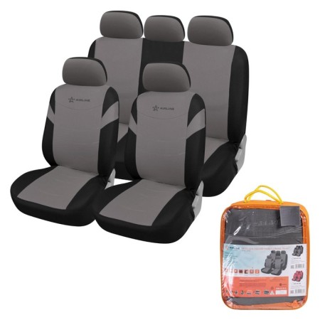 Universal seats "RS-4K+", for the entire salon, velor, black/gray