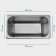 Gastrootiness 1/3 of stainless steel, 200 mm, 32.7 × 17.6 × 20 cm, thickness 0.8 mm