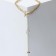 Piece "chain" toggle with thread, color gold, 45 cm