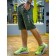 Male sports shorts, size 50, green color