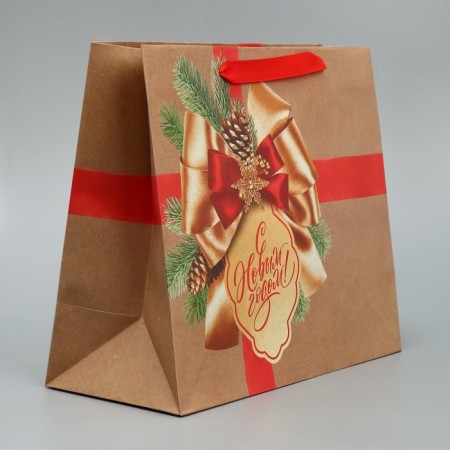 Craft horizontal “Gift for New Year”, Ml 27 x 23 x 11.5 cm, New Year-1