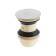 Bottom valve Zein BP4, plastic housing, large button, stainless steel, overflow