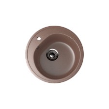 Мойка кухонная Ulgran U101-307, d=500 мм, цвет терракотовый