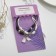 Bracelets "Demetrons" bird with a cage, black and white color, 7 cm