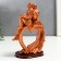 Polystone souvenir "Heart in love" Gold with red 15.5x10.5x6 cm