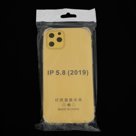 Luazon cover for iPhone 11 Pro, silicone, anti -suggestion, transparent-4