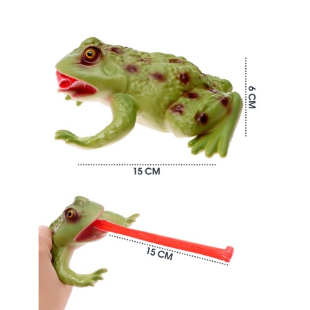 An animal figure “Frog. Long tongue ”, sound effects, 15 cm.-1