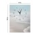 Carty clock is wall-mounted, interior "waves", silent, 30 x 40 cm
