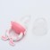 Nibbler for feeding, with silicone mesh "Bunny" color pink color