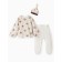 A set for a newborn (hat/blouse/slider) "lion", milk color, height 56 ​​cm