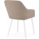 Steve Metal/velor, white/beige 52x68x81 cm