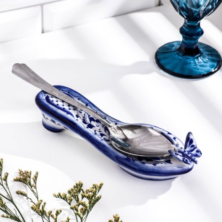Standing for tablespoons "Ship", 18 × 5 × 5 cm, Gzhel-3