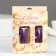 Candle in the cake jubilee "line" (set 2 in 1), number 14/41, purple metallic, 6.5 cm