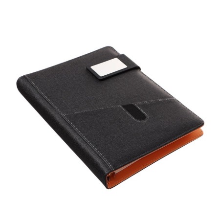 Organizer on the rings, A5 format, 90 sheets, line, with a knife, cover of the leather mix-2