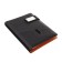 Organizer on the rings, A5 format, 90 sheets, line, with a knife, cover of the leather mix