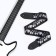 Guitar belt, black, tools, length 60-117 cm, width 5 cm