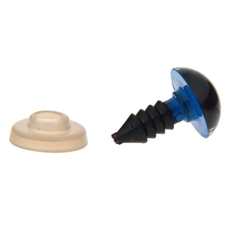 Rifle eyes with plugs, translucent, set 4 pcs., Blue color, size 1 pc: 1.2 × 1.2 cm-1