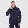 Male sweatshirt is laid down, the color is gray, size 52
