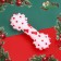 Brying toy "New Year's bone" for dogs, white, 12 cm