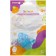 Silicone teether "for the front teeth", blue, with a cap of crumb I