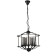 Chandelier Opiter 5x40W E14, black 45x45x44 cm