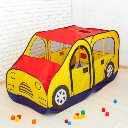 Game tent "Auto", red-yellow color-6
