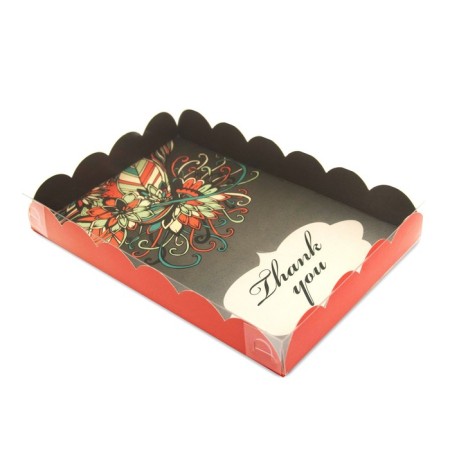 Box for cookies, "thank you", 22 x 15 x 3 cm
