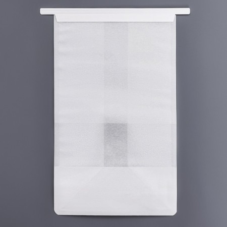 Paper package, with a window, rectangular bottom, white, 16 x 13 x 26 cm-6