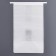 Paper package, with a window, rectangular bottom, white, 16 x 13 x 26 cm